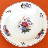 Large salad bowl with polylobed edges Earthenware Sarreguemines France Agreste model