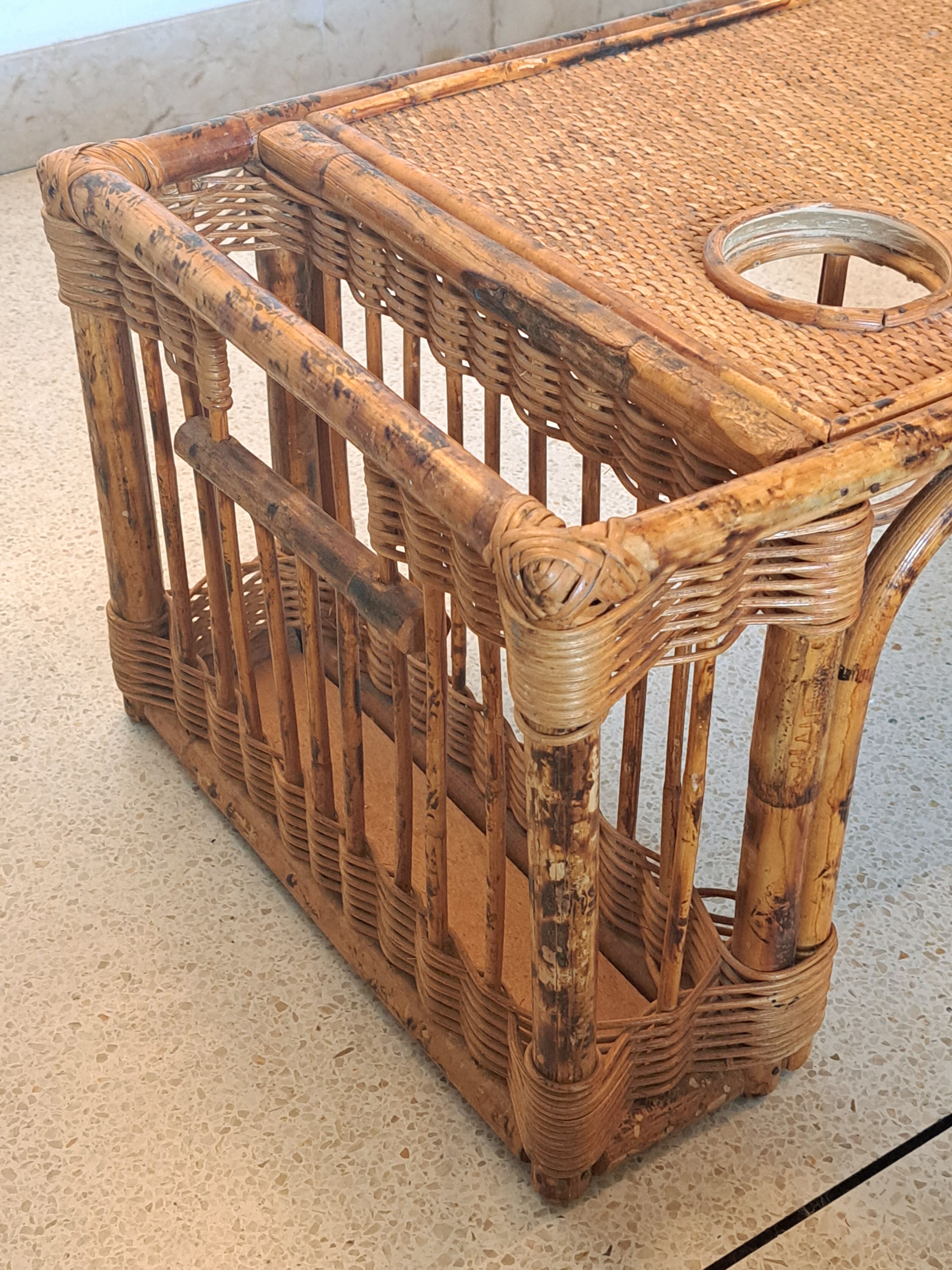 Rattan breakfast tray