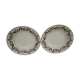 2 hollow plates in earthenware HBCM Creil Montereau diam 23 cm