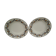 2 hollow plates in earthenware HBCM Creil Montereau diam 23 cm