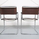Set of 2: Thonet S34 Mart Stam Bauhaus Vintage Cantilever Chairs