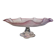 Mikasa pink floral embossed glass serving dish/fruit bowl
