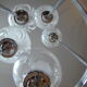 Lampadaire vintage 5 globes Mazzega en cascade