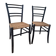 Vintage chairs with woven rope seats, antique seating furniture