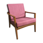 Fauteuil rose des années 1960
