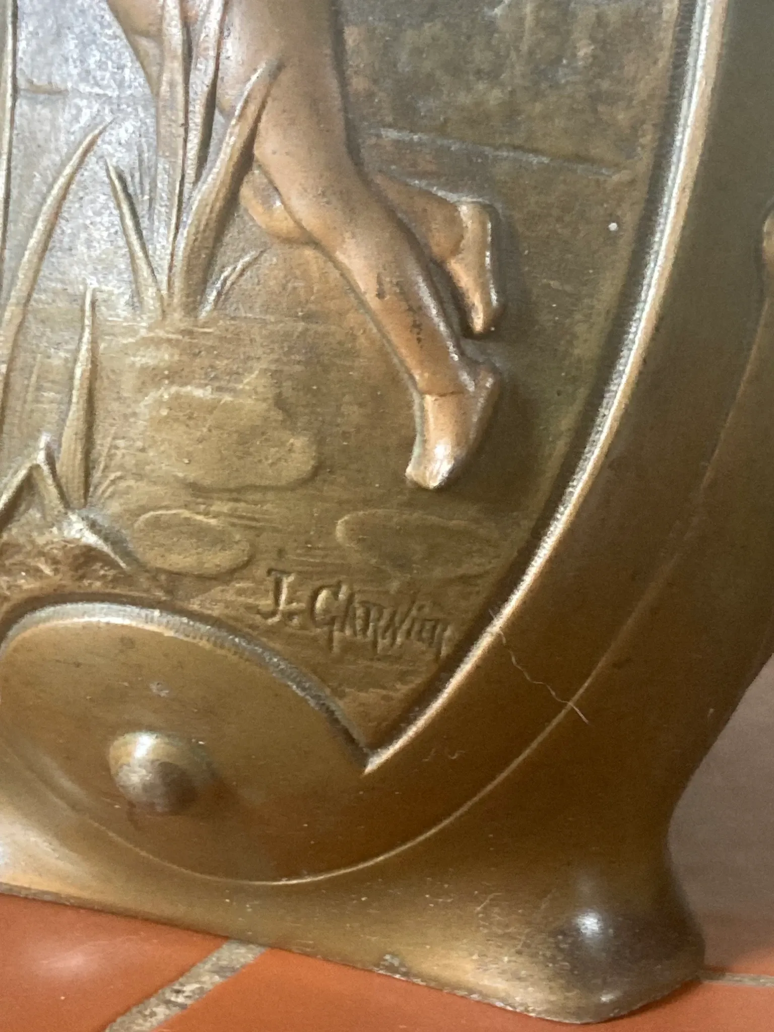 Pair of Art Nouveau vases by Jean Garnier