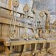 Unique V.O.C model ship from tree trunk (fully handmade)