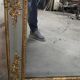 Napoleon III period mirror in wood and gilded and painted stucco, 106x83 cm
