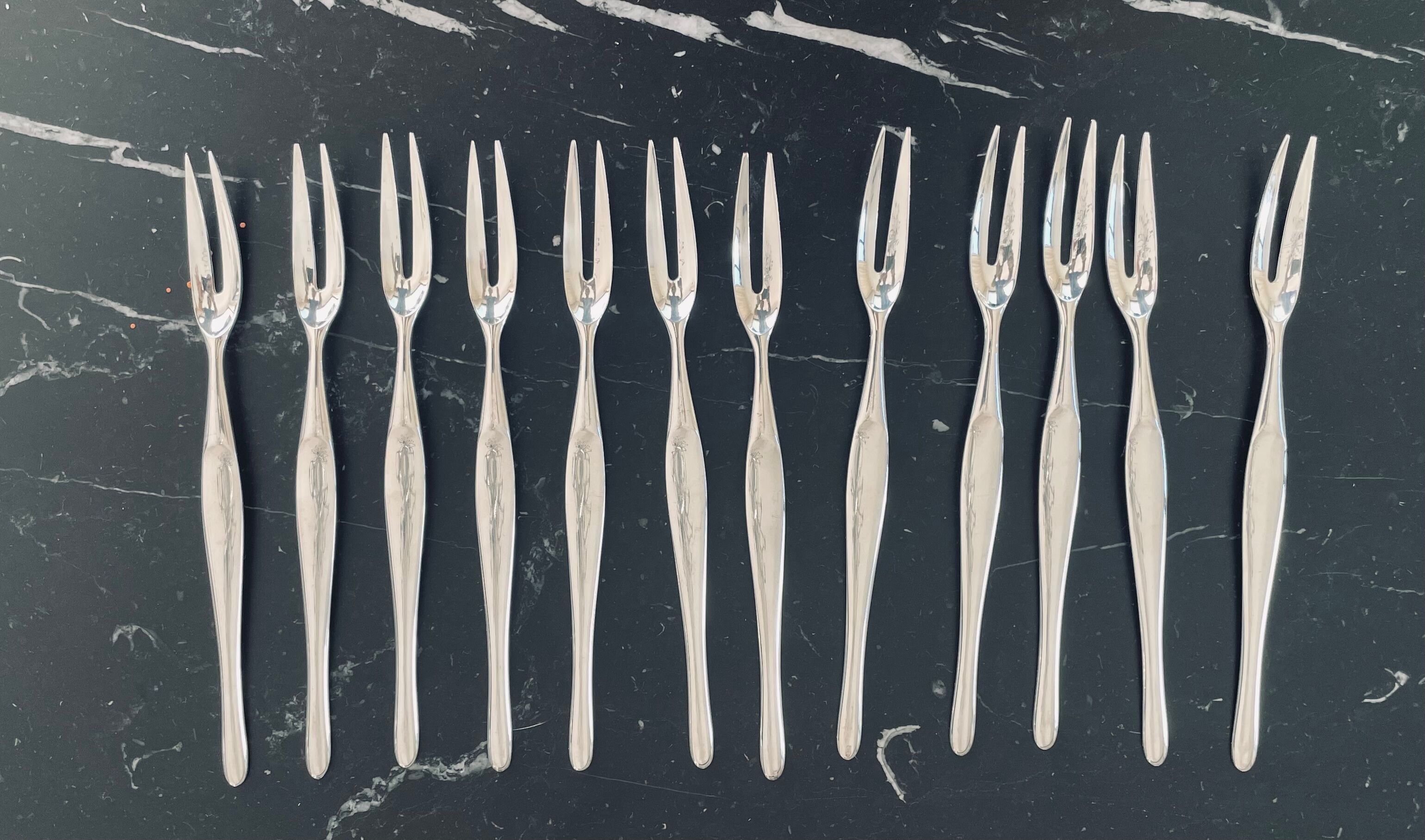 Complete housewife "Duo" designed by Tapio Wirkkala for Christofle