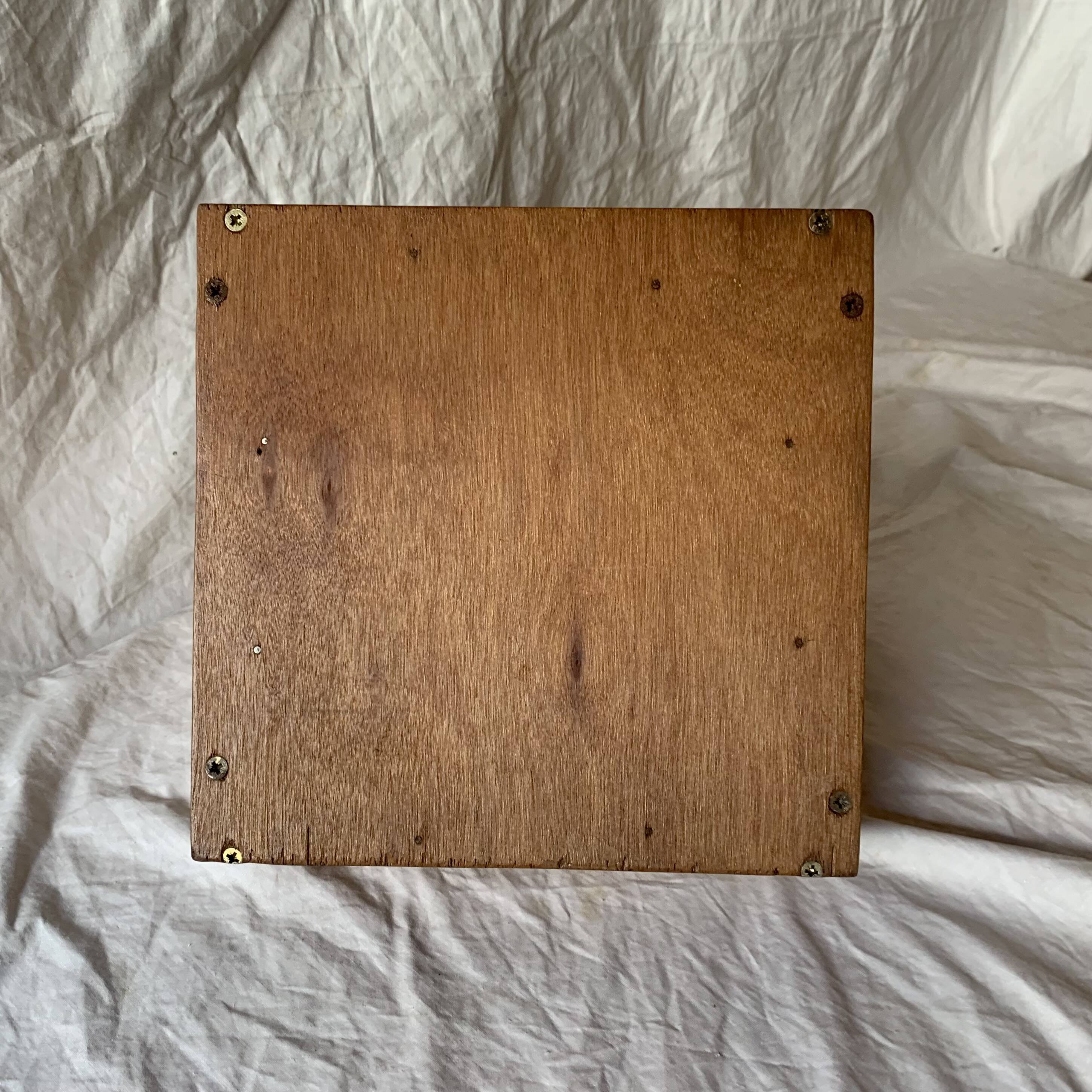 Vintage wooden glass holder