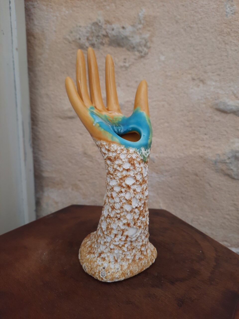 Hand vintage soliflore ring