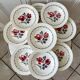 Set of 9 hollow plates Digoin Sarreguemines model "Cannes"