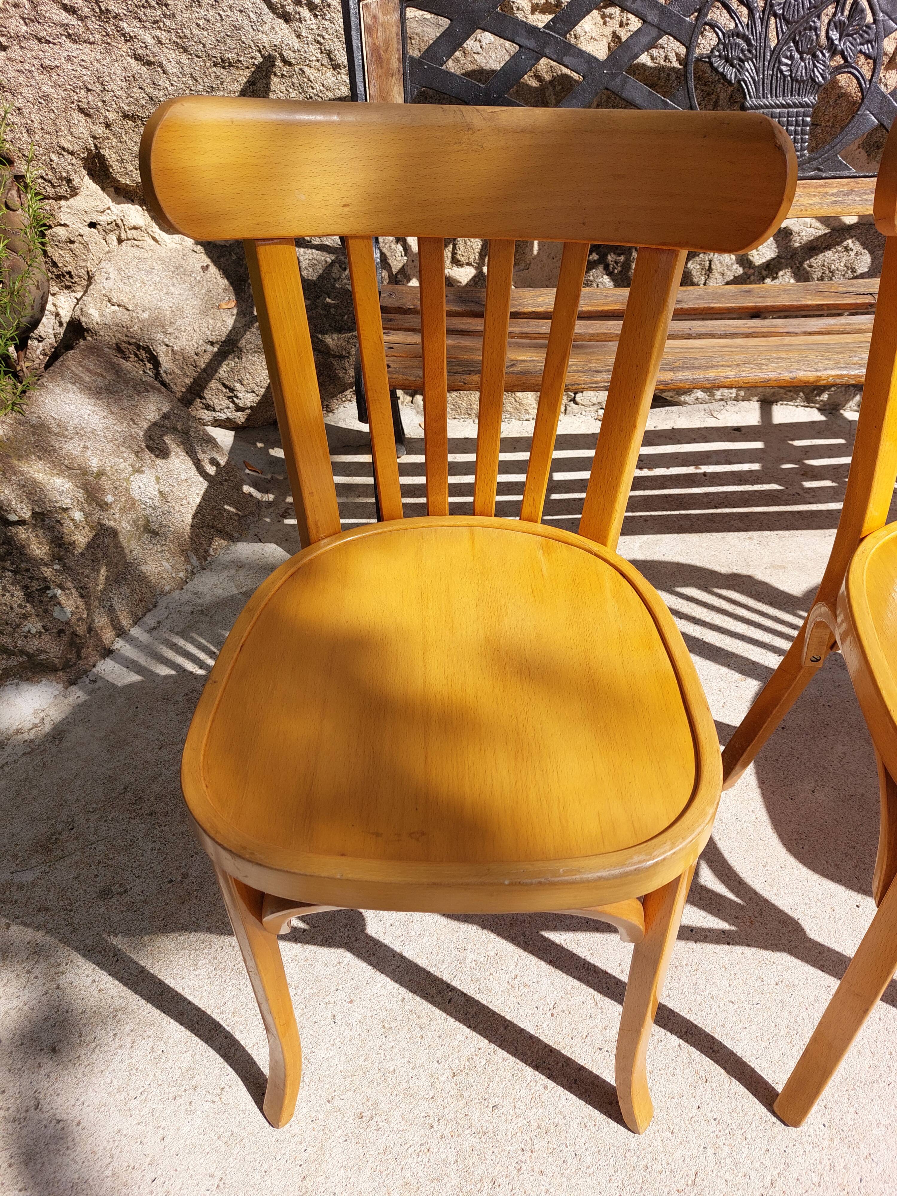 4 vintage Baumann bistro chairs