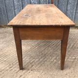 Antique farmhouse table with 3 drawers
