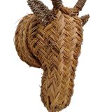 Tête d'antilope / Fait main / Rotin / Osier