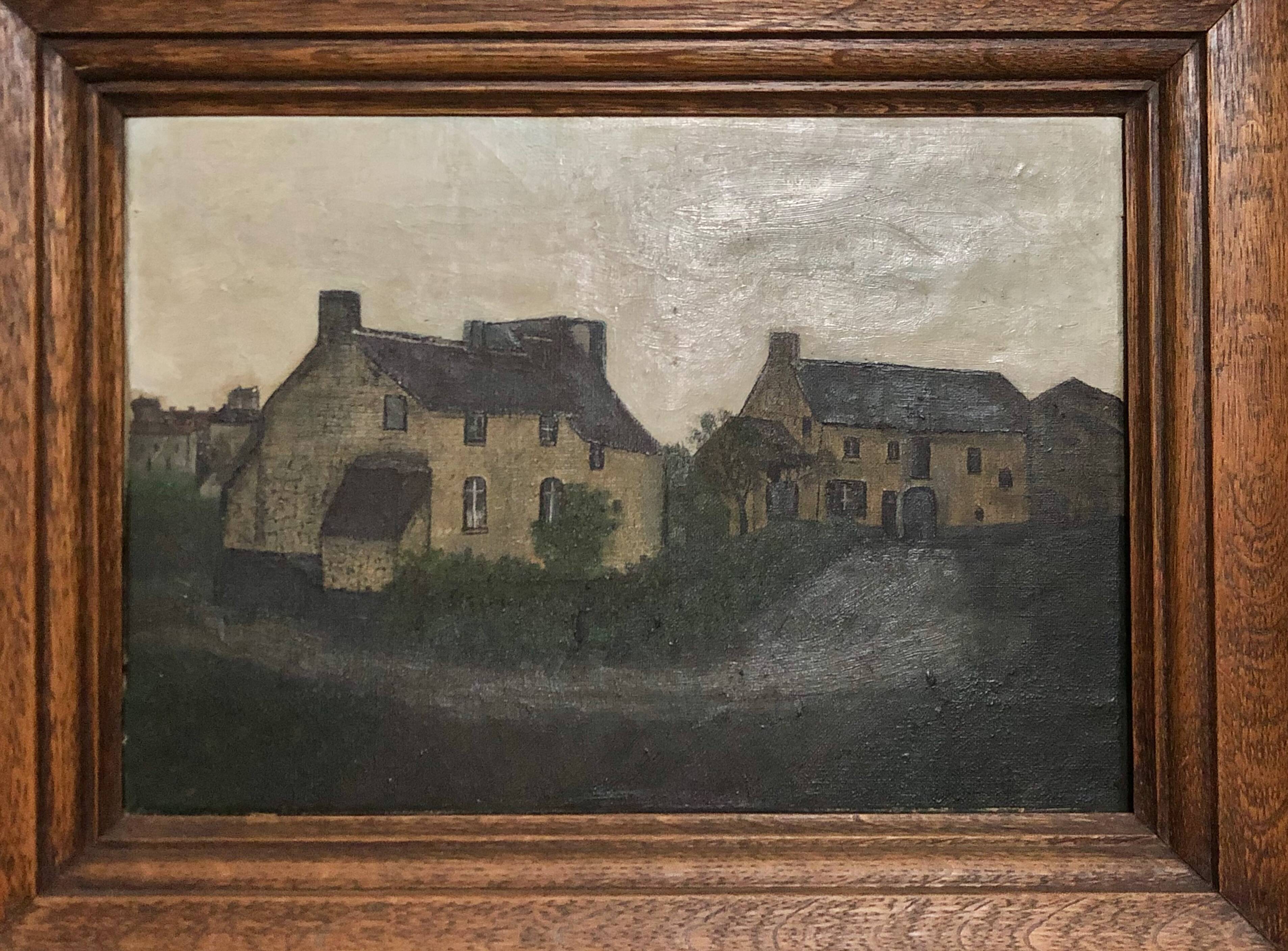 Framed HST hamlet painting