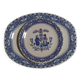 Johnson Brothers “Hearts & Flowers” - Large oval dish and 2 dinner plates ø 22 cm.