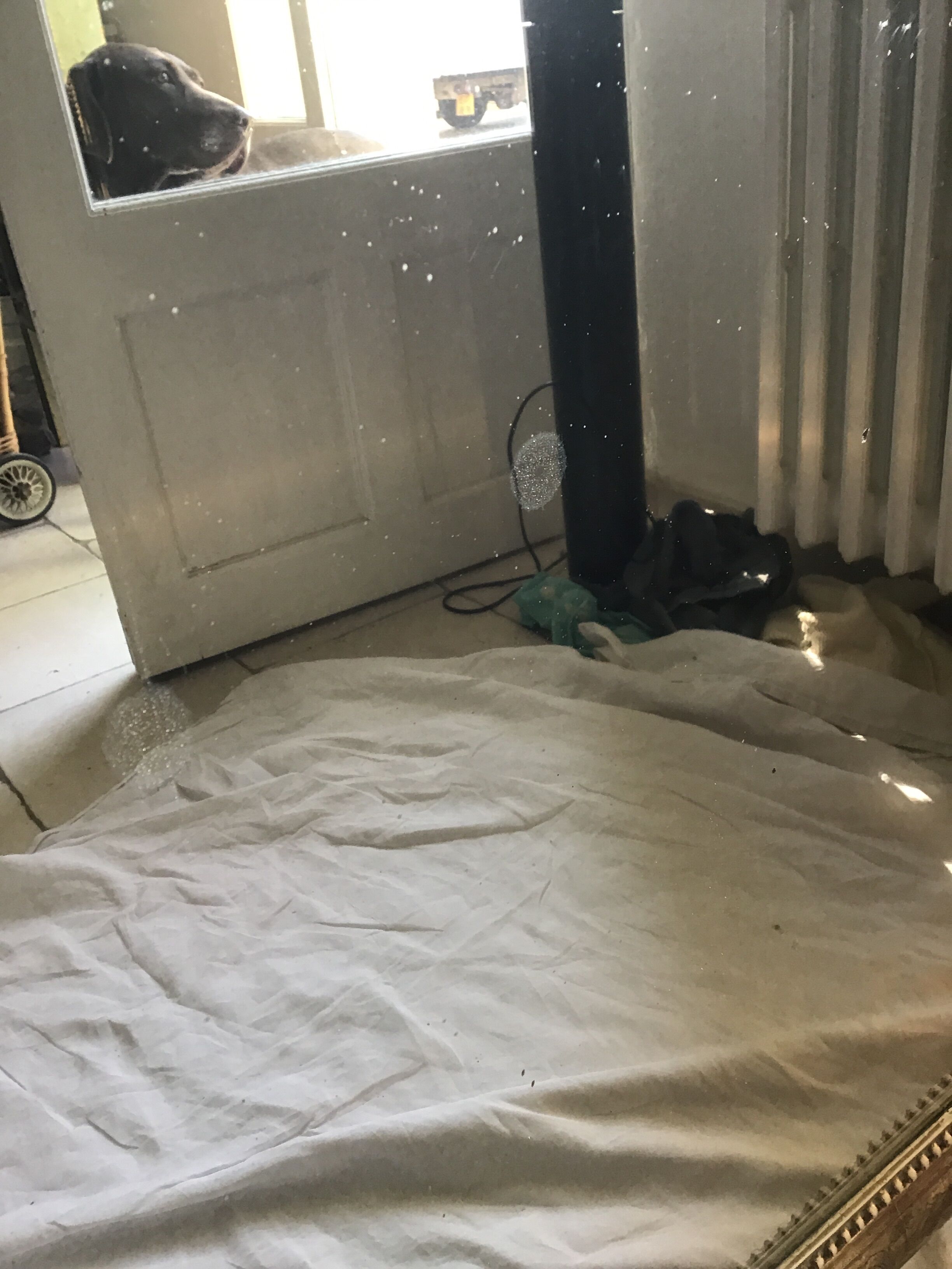 Golden mirror Louis Philippe 161x98cm