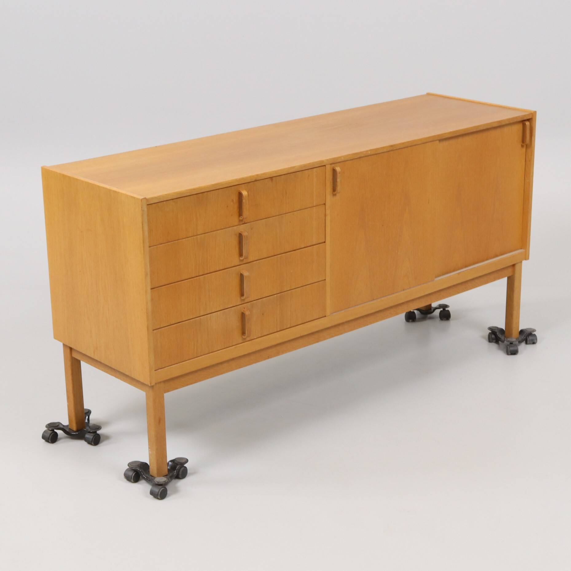 Oak buffet stamped Bodafors, Bertil Fridhagen, Sweden, 1963