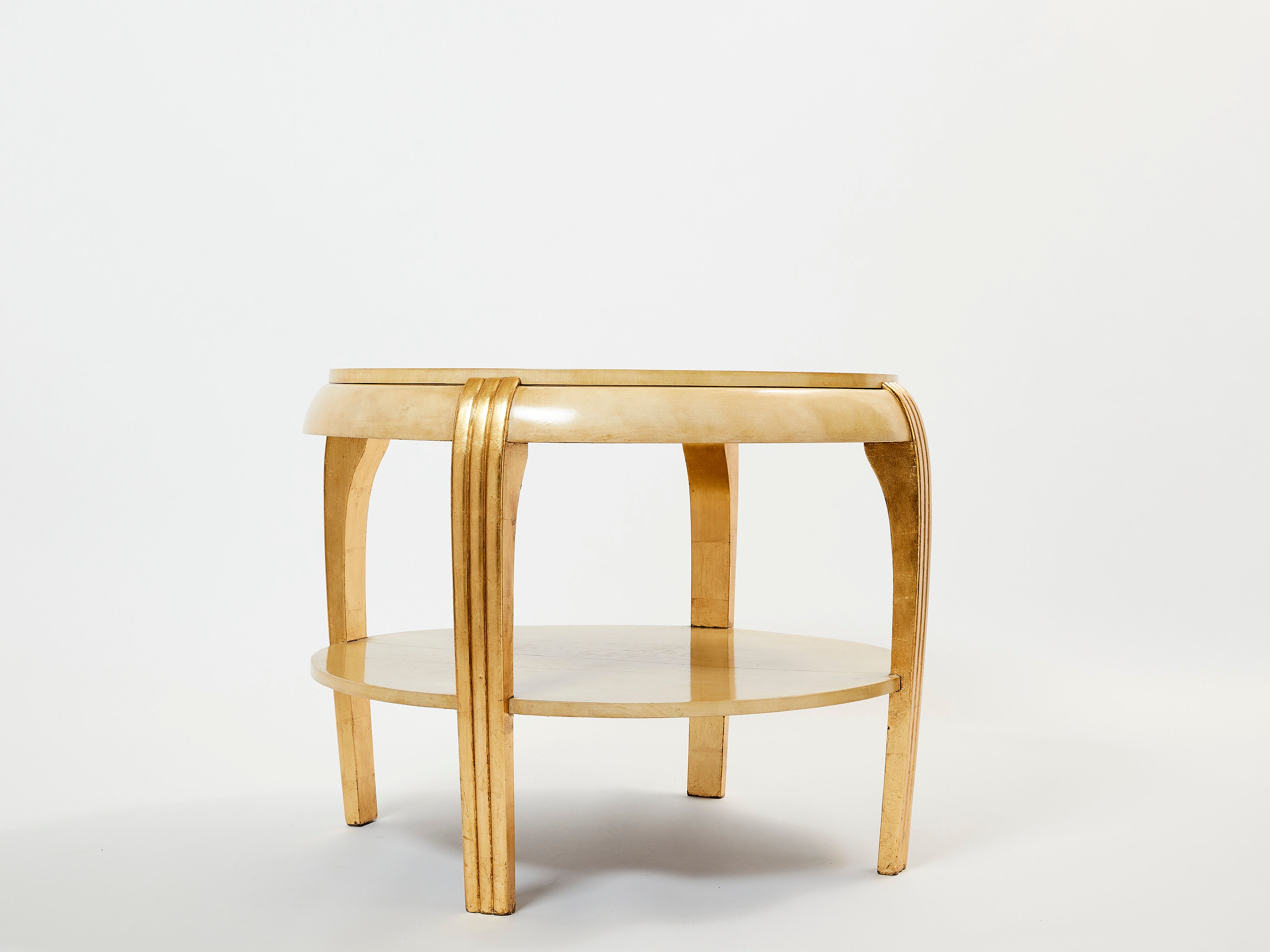 Side table parchment gilding 1930s