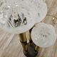 Mid-Century Murano Glass Floor Lamp in Wood and Metal with 3 Light Points
