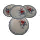 Lot of 4 flat plates Digoin Sarreguemines