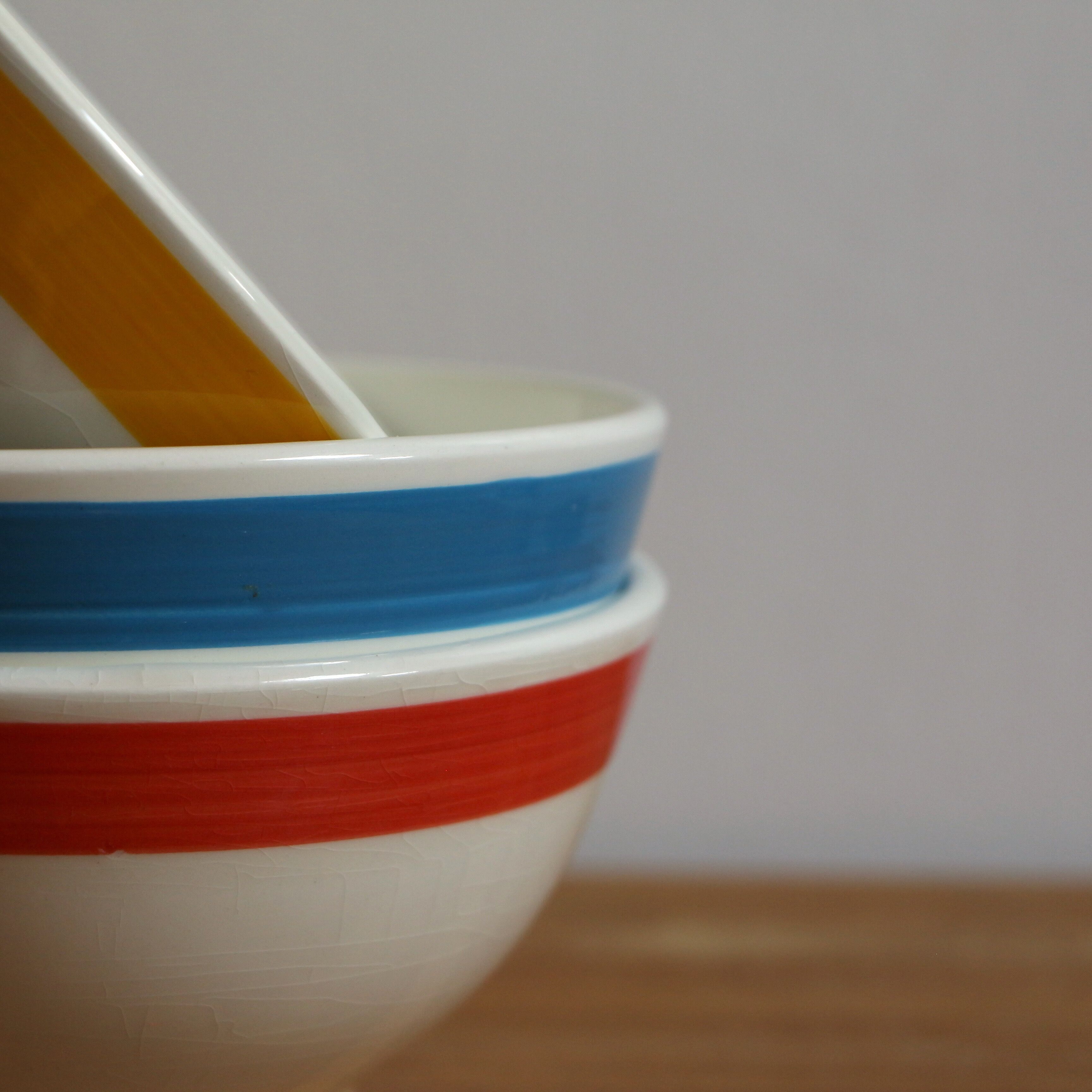 Trio of iron earth bowls