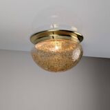 Murano Glass Ceiling Lamp with Caramel Effect, 1960s