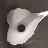 Vintage tulip white lampshade in blown glass Murano