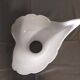 Vintage tulip white lampshade in blown glass Murano