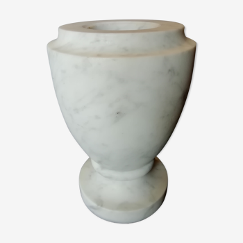 Genuine square marble vase 20th