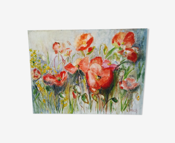 Champ coquelicots