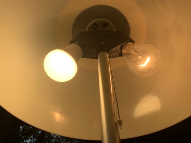 Mid-century vintage "Mushroom" table lamp by Unilux