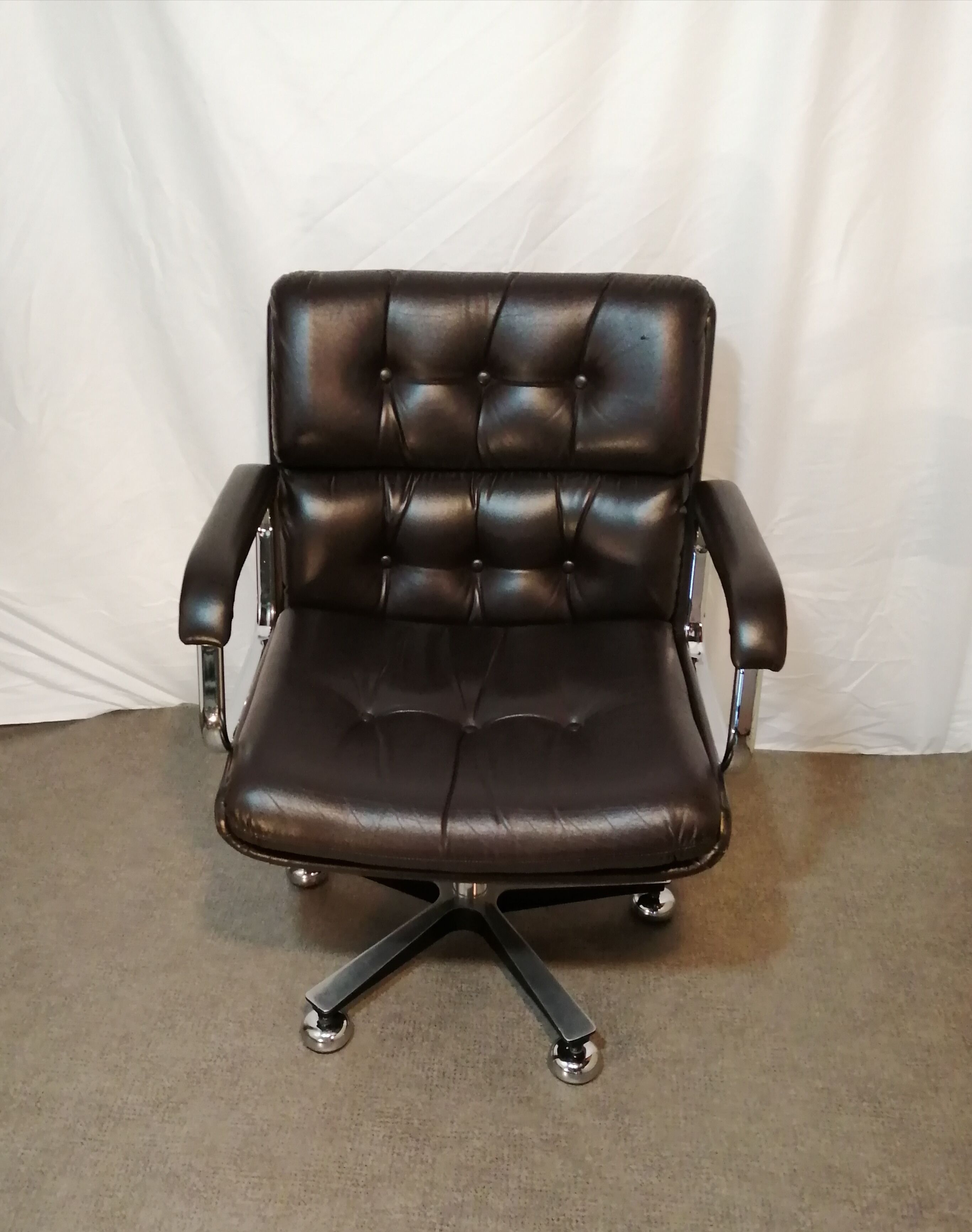 Fauteuil de bureau italien vintage