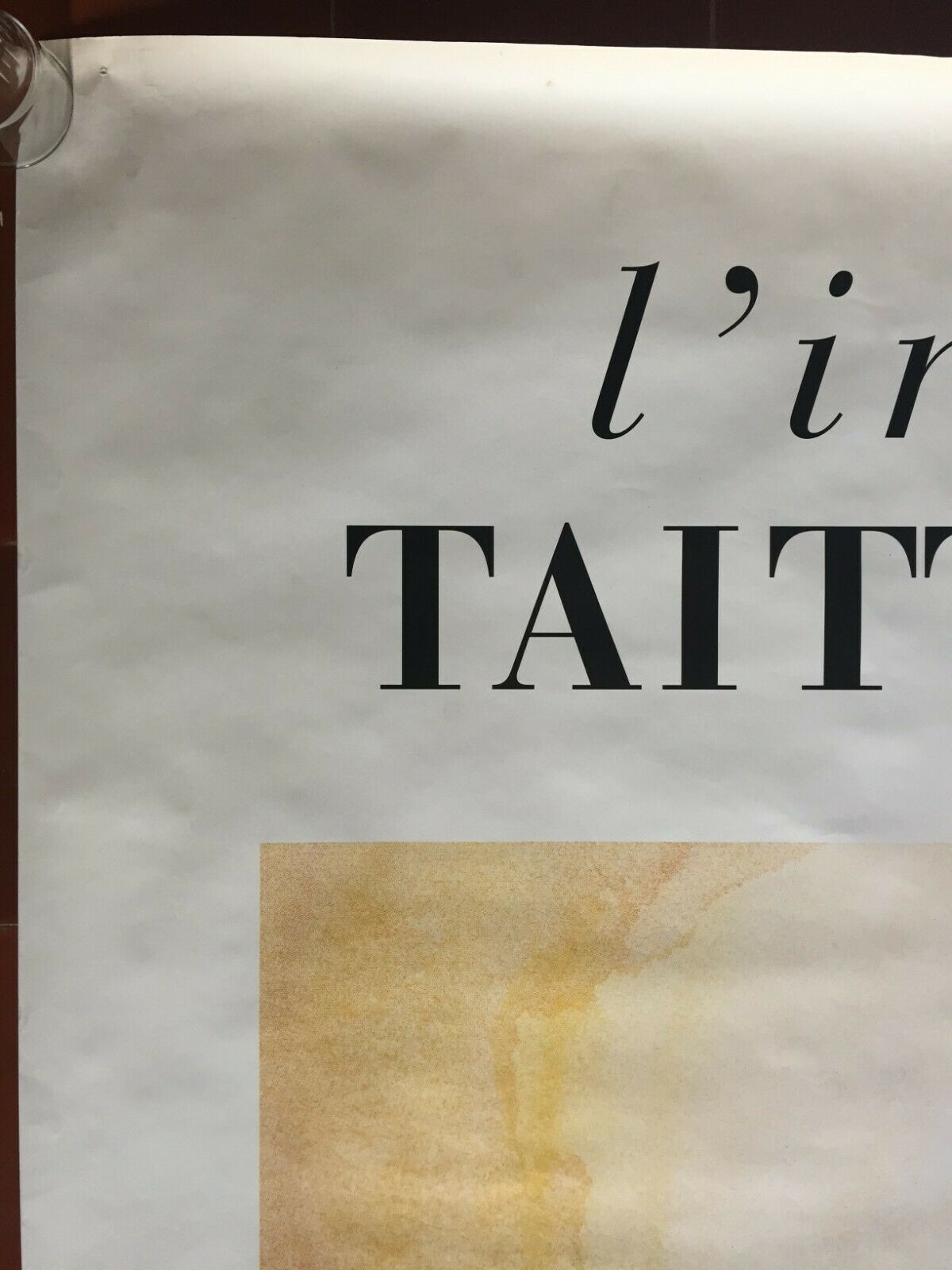 Poster "L'Instant Taittinger Champagne" 118x174cm 1985