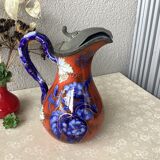 Ewer in slurry earthenware and tin