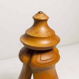Lampe à poser bois massif 1960