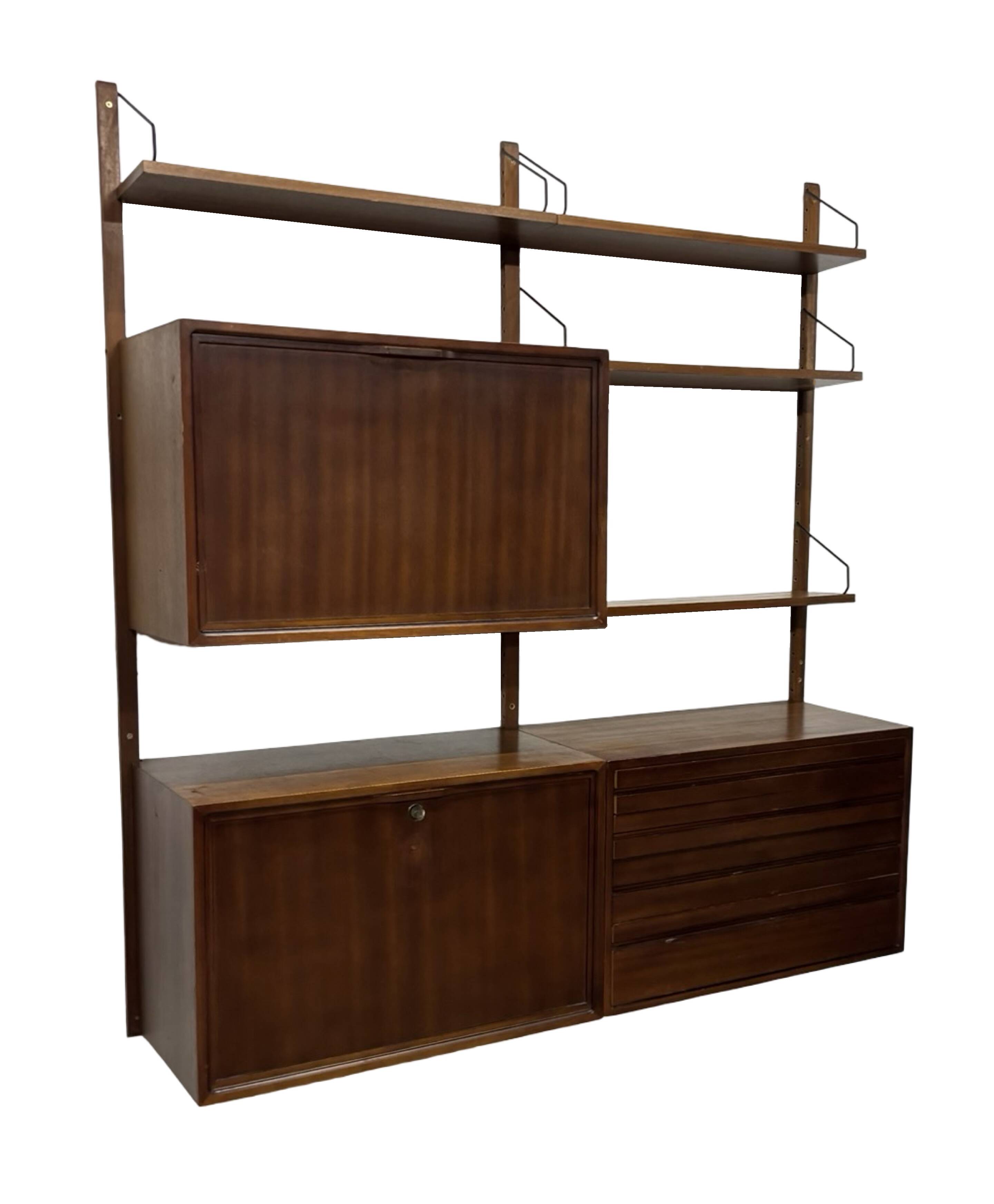 Vintage Poul Cadovius Royal System wall system wall unit