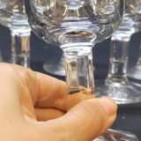6 Vintage Glasses with Original Pure Design