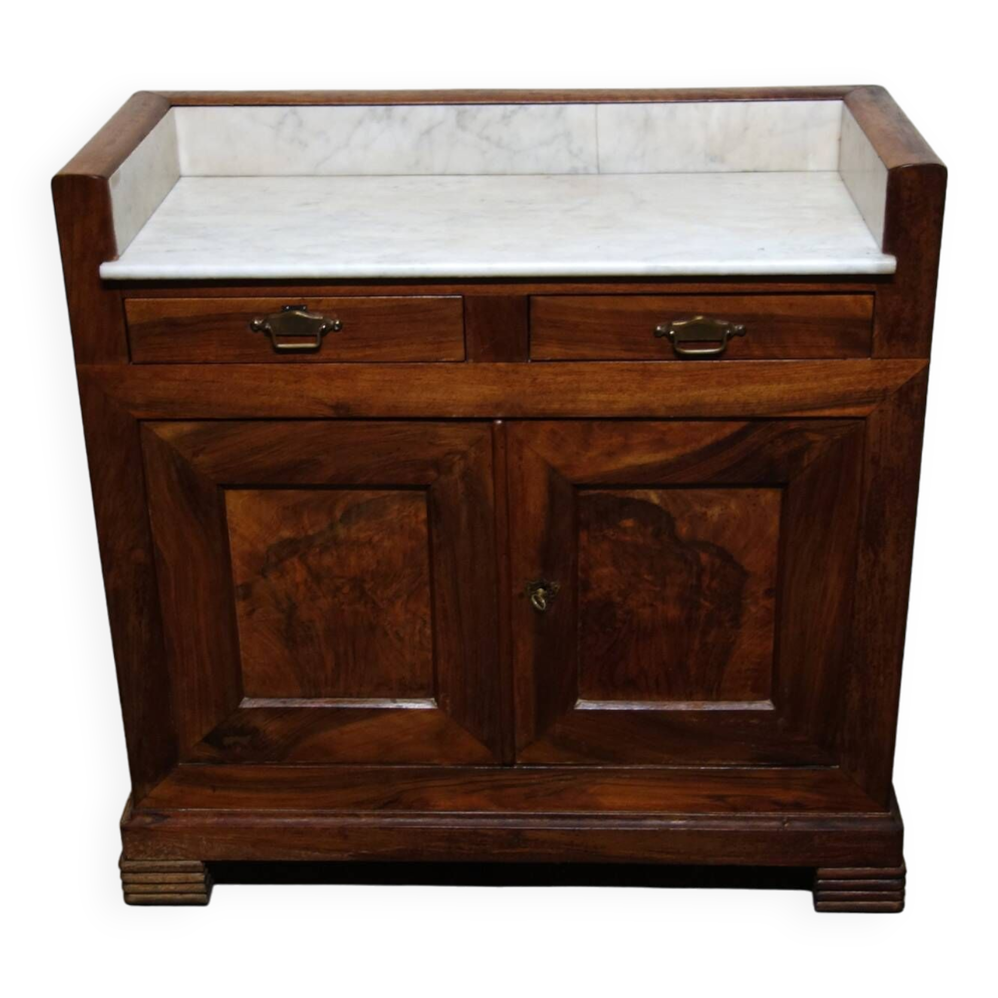 Meuble de toilette art déco dessus marbre années 20/30