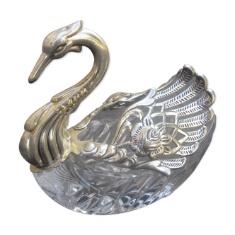 Vide poche cygne cristal