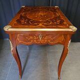 Louis XV style marquetry game table