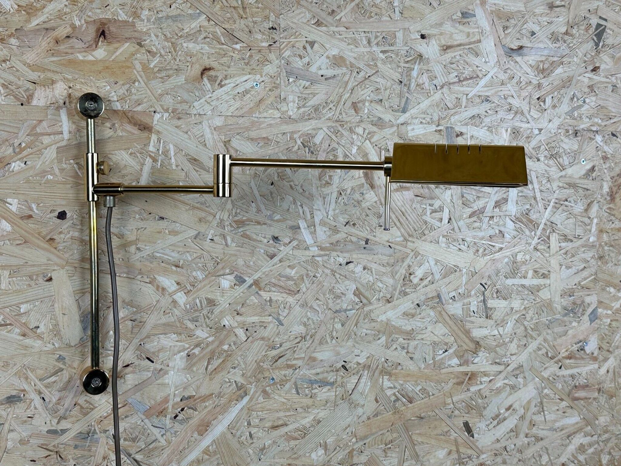 60s 70s wall lamp articulated brass Relco Made in Italy Design