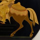 Vintage wooden art panel, Italy, 1963