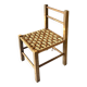 Chaise pour enfant vintage en corde et bois