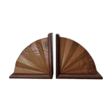 Art Deco wooden bookends