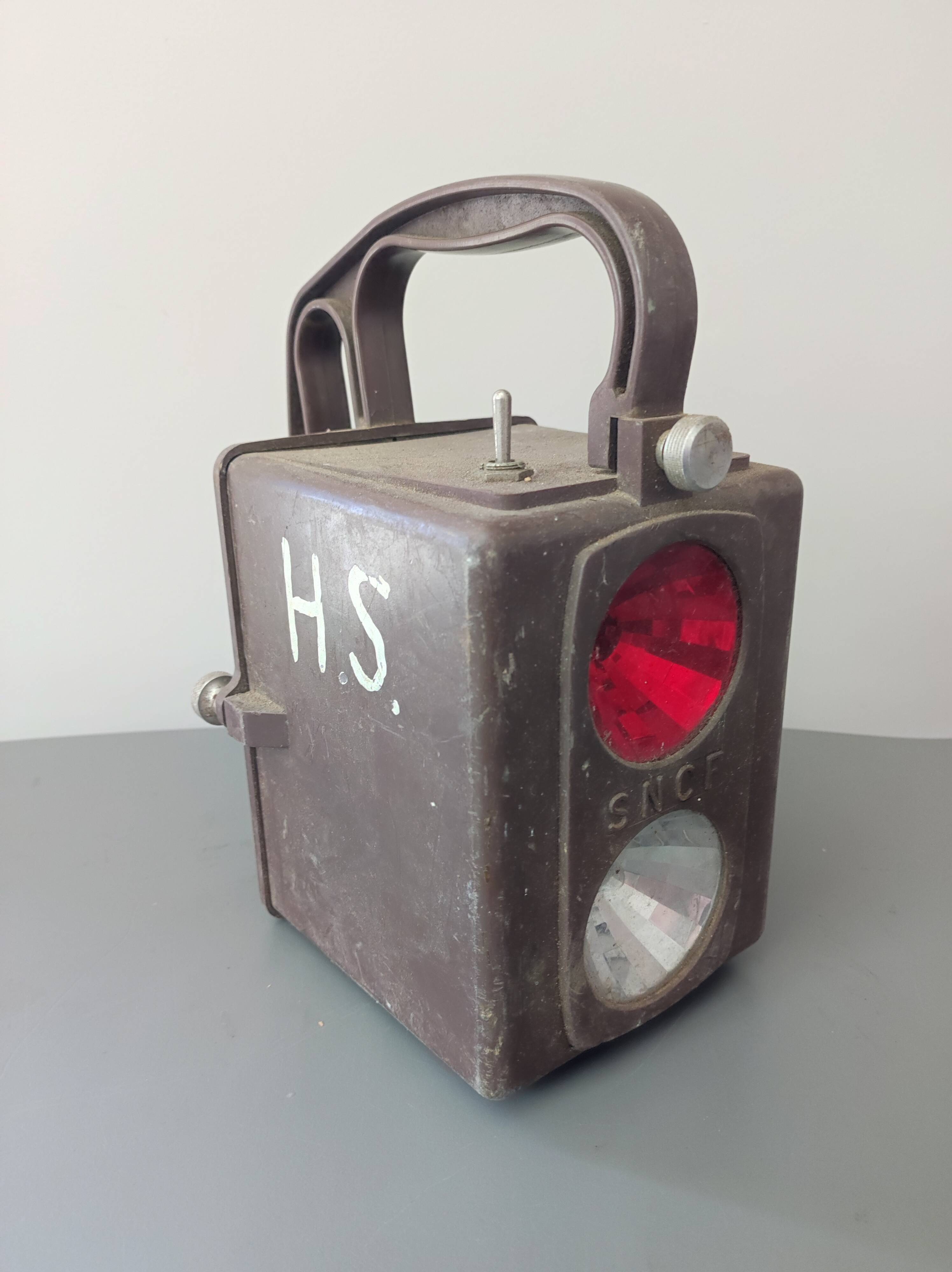 Lamp lantern SNCF bakelite railway worker