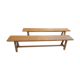 Pair of oak benches