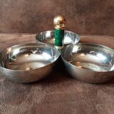 Plat compartiments  aperitif  inox