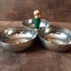 Stainless steel aperitif compartment dish